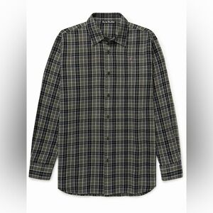 Acne Studios - Oversized Logo-Appliquéd Checked Cotton-Flannel Shirt